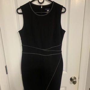 NWT Tommy Hilfiger Asymmetrical Hem Black sheath dress, size 8